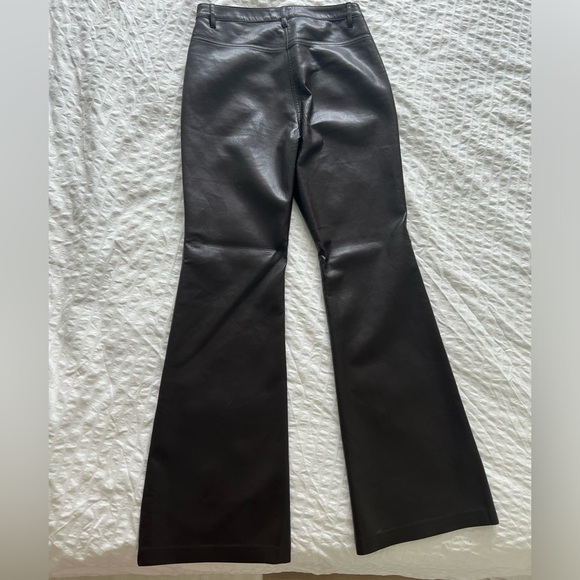 Aritzia Beatrix Pant in Mocha Brown - Vegan Leather (Regular length) - Picture 9 of 10